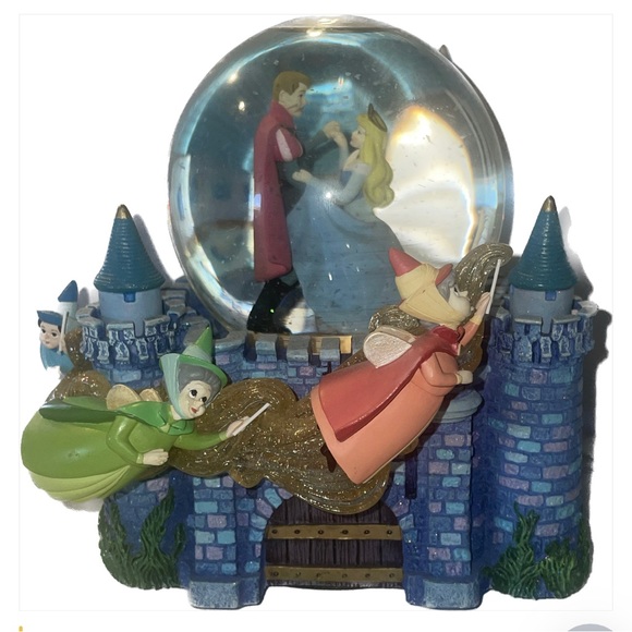 Disney Sleeping Beauty Musical Snow Globe Fairy Godmothers Once Upon the Dream - Picture 3 of 14